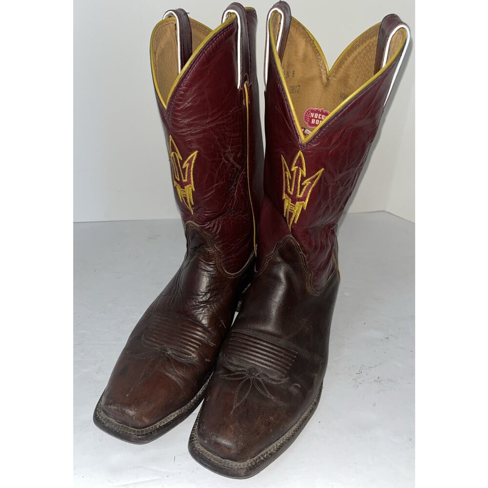 Womens Arizona State University Nocona Western Boots Size 9.5‎ B
